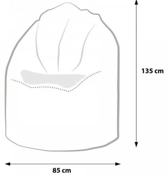 Sedací vak hruška fialová EMI