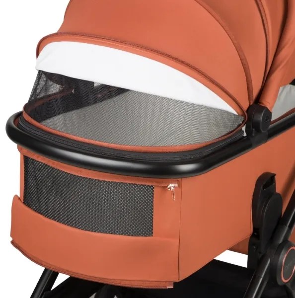 Lionelo - Kombinovaný kočík 3v1 LAYLA Hnedá/rezavá