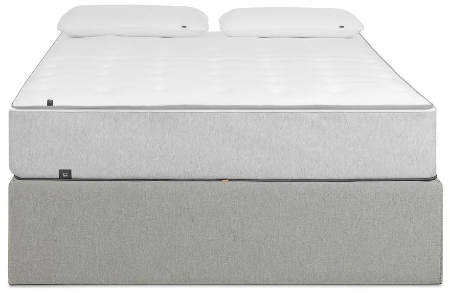 Čierna čalúnená dvojlôžková posteľ s úložným priestorom/bez čela 140x190 cm Matters – Kave Home