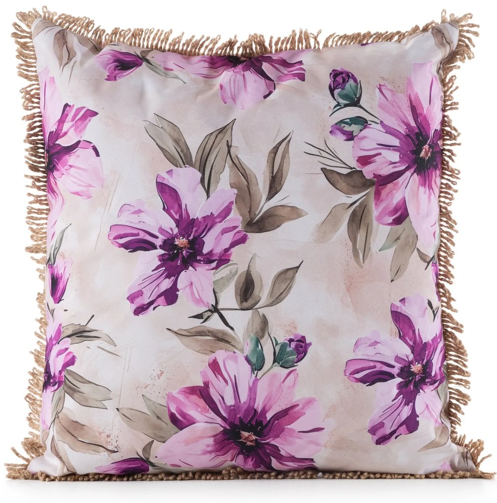 ZÁHRADNÁ VODEODOLNÁ OBLIEČKA NA VANKÚŠ GARDEN 45X45 CM KVETY
