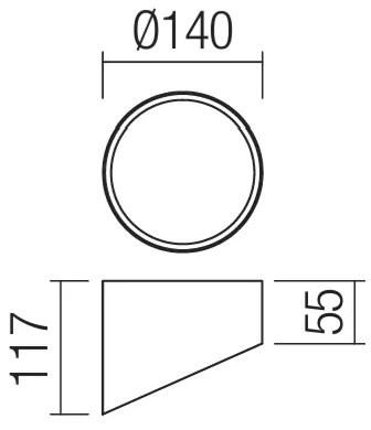 Redo 01-1629 - LED bodové svietidlo UTO LED/18W/230V pr. 14 cm biela