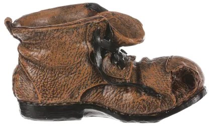 Obal na kvety - retro topánka z polyresinu 21cm