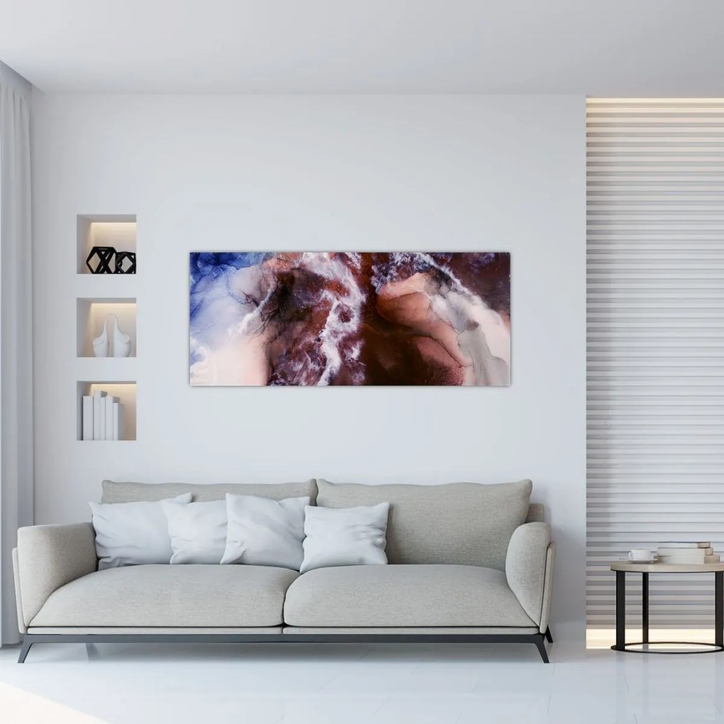Obraz - Fialový mramor N⁰3 (120x50 cm)