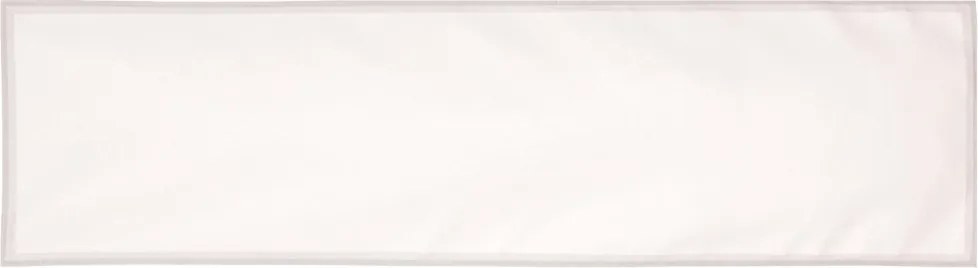 Vianočný behúň na stôl 150x40 cm, biely so striebornými nitkami