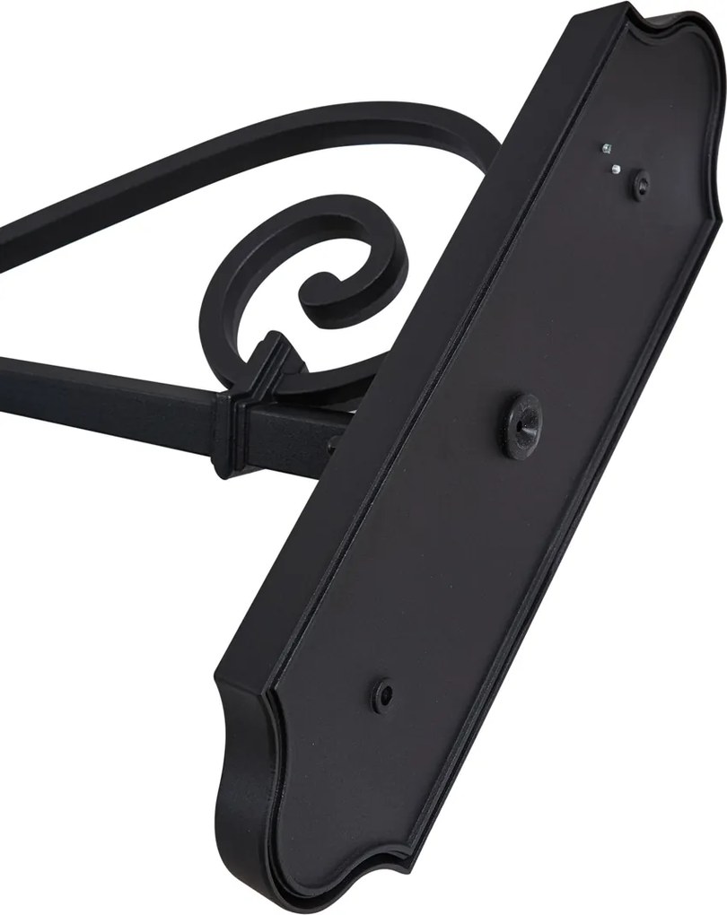 Klasická vonkajšia nástenná lampa čierna IP44 - Big