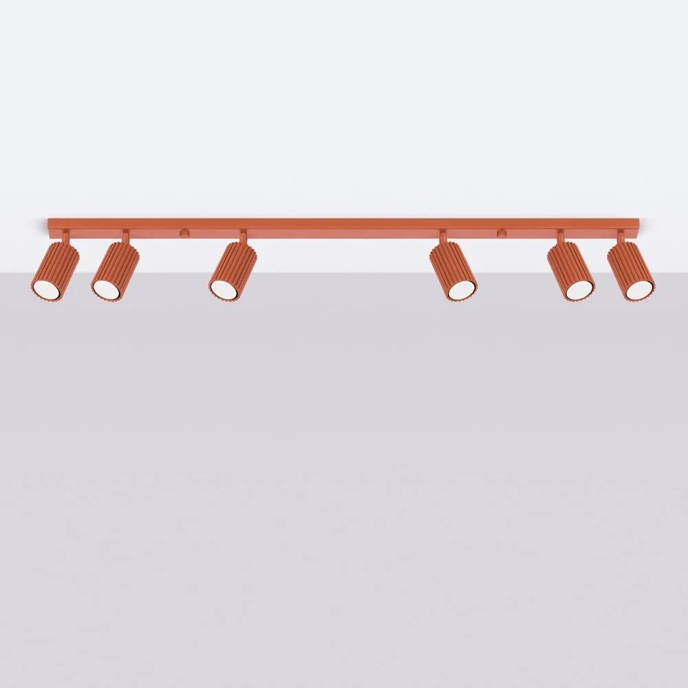 Bodové svietidlo v tehlovej farbe 6,5x117 cm Gleam – Sollux