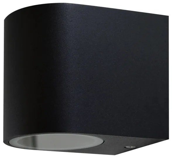 Vonkajšie nástenné svietidlo BOSTON 1xGU10/10W/230V IP44 čierna