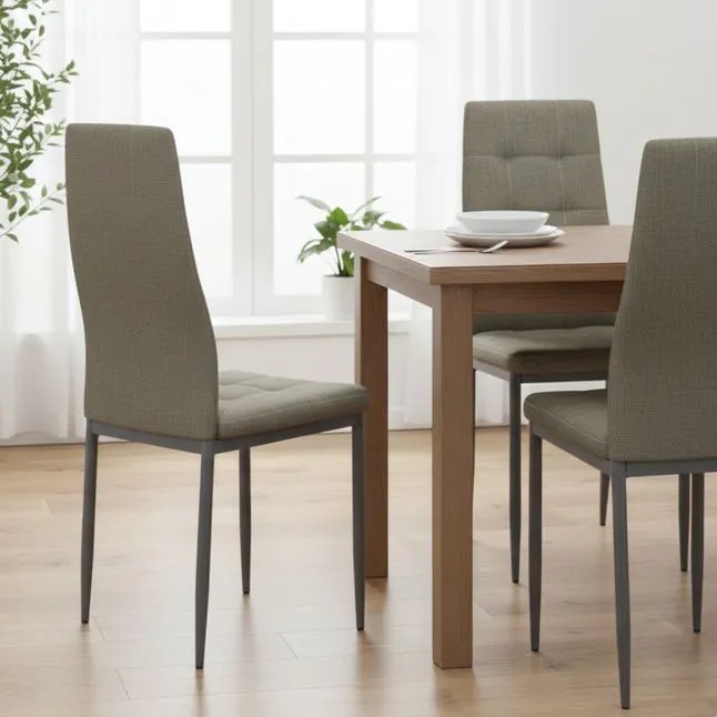 Moderná jedálenská stolička ARIS v hnedom odtieni