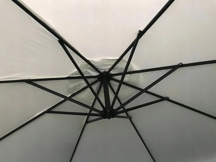 DomTextilu Veľký záhradný slnečník so stojanom CAPPUCINO 350 cm 64874