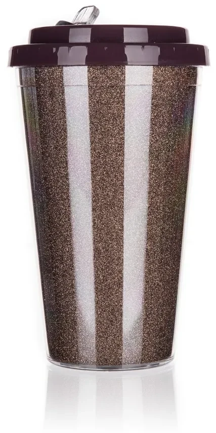 Banquet Hrnček cestovný dvojstenný GLITTERS
0,5 l, hnedá
