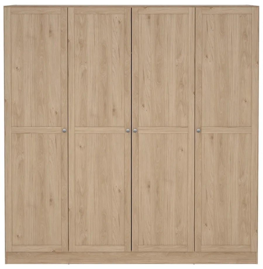 Šatníková skriňa v dekore duba v prírodnej farbe 195,5x200 cm Billund – Tvilum