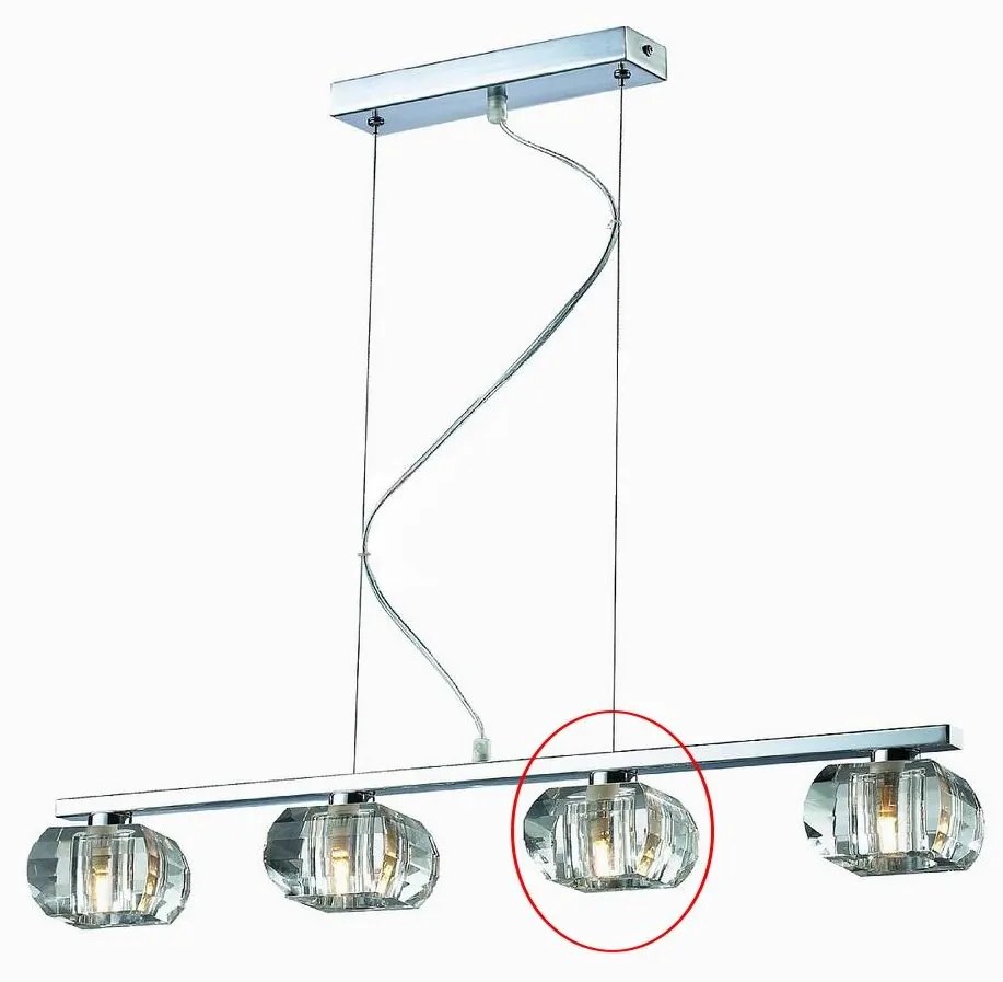 Azzardo - Náhradné sklo k lustru RUBIC