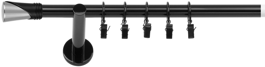 Dekodum Garniža Duncan 19 mm čierna lesklá jednoduchá Dĺžka (cm): 180