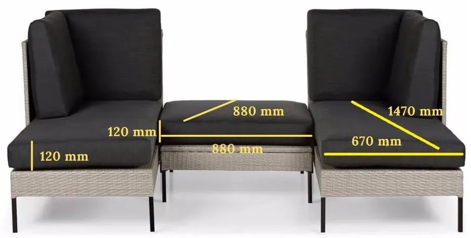 Béžová záhradná pohovka Bonami Selection Orkanger