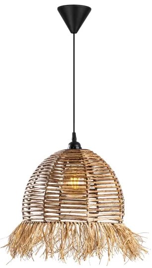 Závesný luster RUYO na lanku 1xE27/40W/230V hnedý