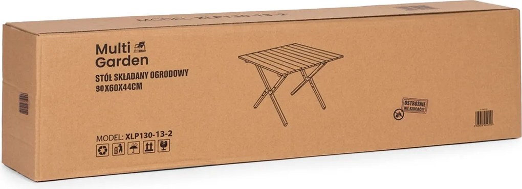 MultiGarden Turistický skladací stôl 90x60 cm s taškou MultiGarden