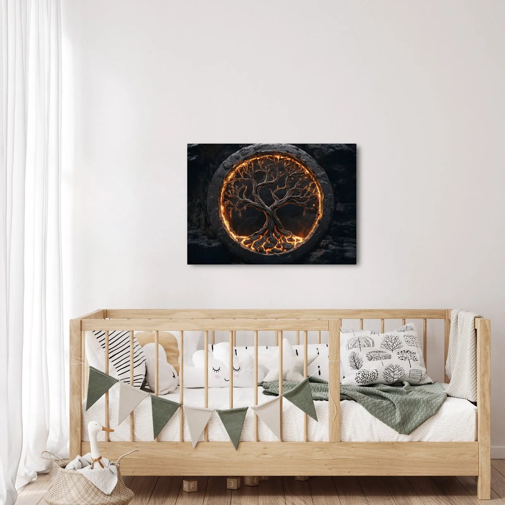 Obraz – Strom života v láve I. (70x50 cm)