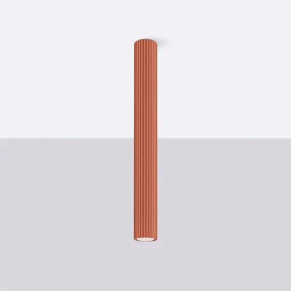 Sollux SL.1629 - Bodové svietidlo KARBON 1xGU10/10W/230V 60 cm červená