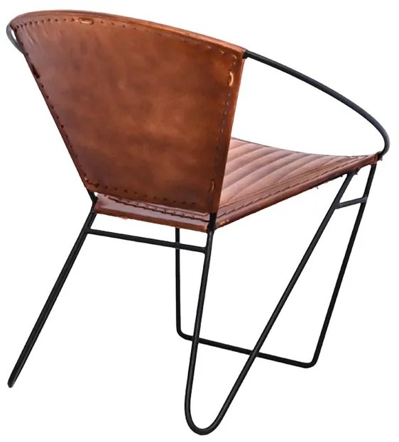 AKCIA Dizajnové kreslo PANCHO hnedé II. akosť