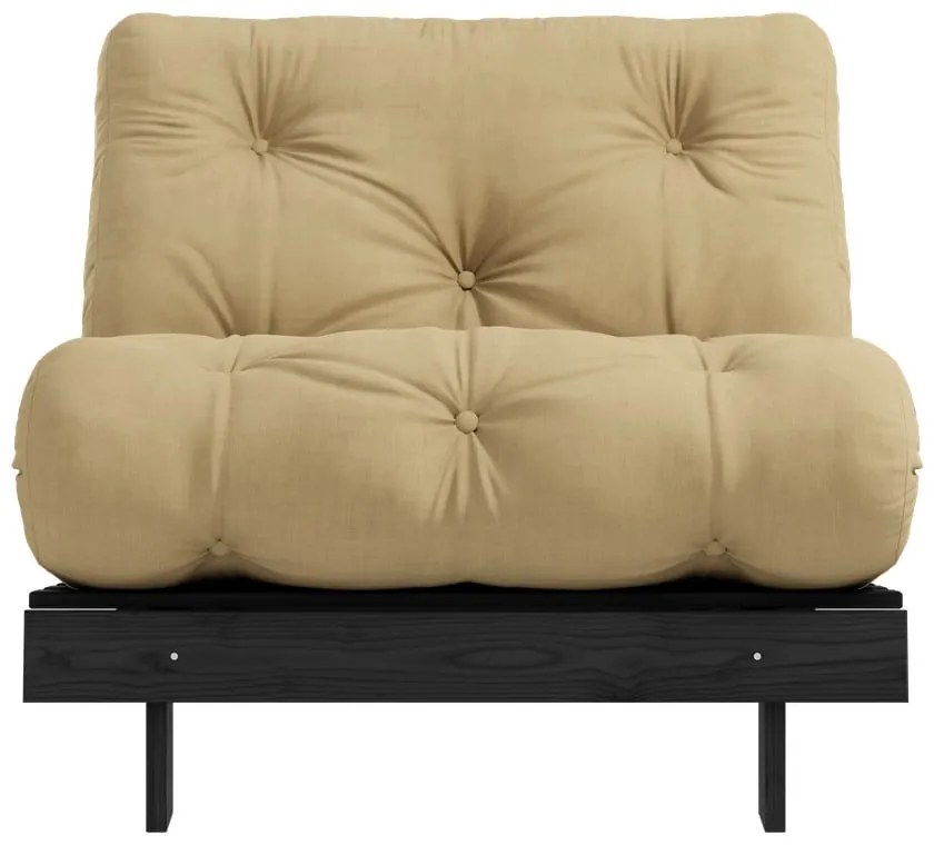 Kreslo v horčicovej farbe Roots Black Night – Karup Design