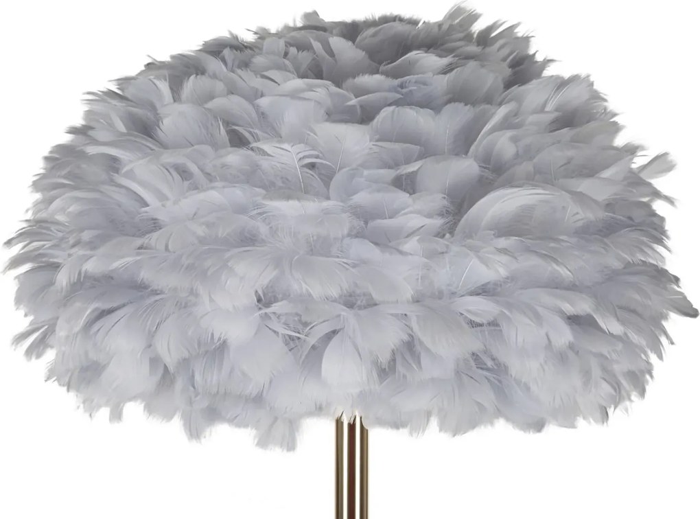 Stojacia lampa Feathers 170 cm sivá/zlatá