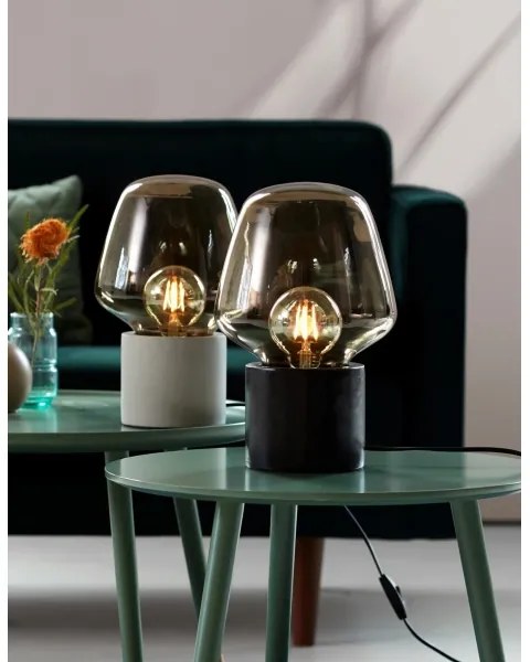 Nordlux - Stolná lampa CHRISTINA 1xE27/25W/230V betón/čierna