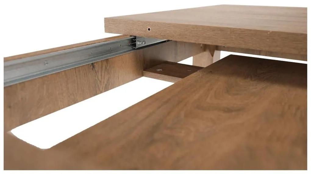 Tempo Kondela Jedálenský stôl, rozkladací, dub lefkas tmavý, 160-203x90 cm, MONTANA STW