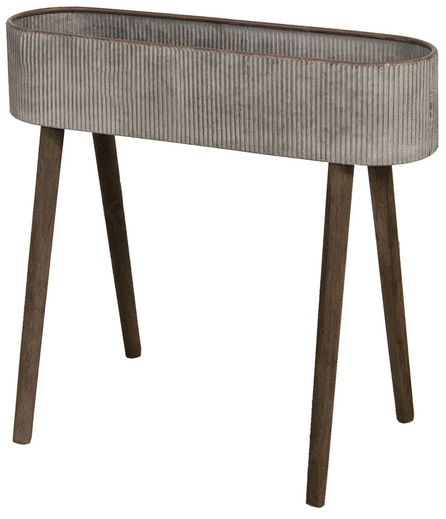 Kovový kvetináč na nožičkách Jerry - 66*20*62 cm