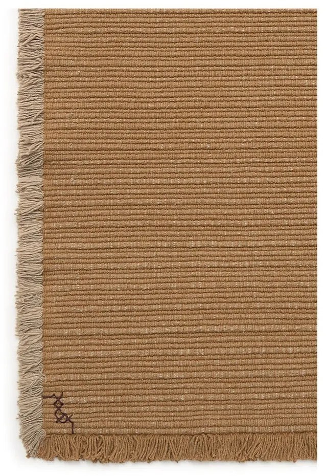 Okrovožltý ručne tkaný bavlnený koberec 170x240 cm Handloom – Lorena Canals