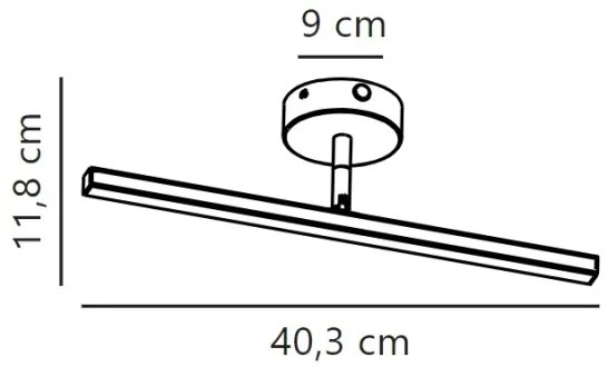 Nordlux-LED Kúpeľňové osvetlenie zrkadla IP LED/6,2W/230V IP44 40 cm matný chróm
