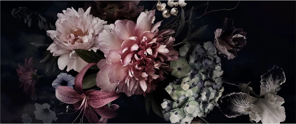 Obraz kytice (120x50 cm)