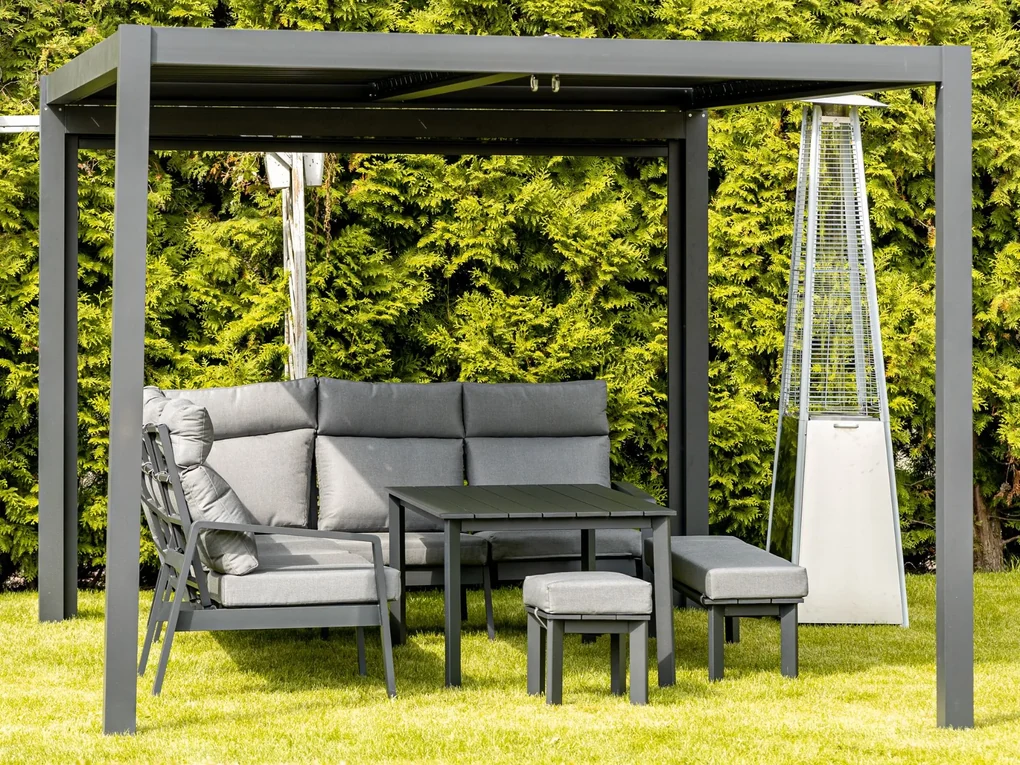 Lux pergola antracit 3x3 m