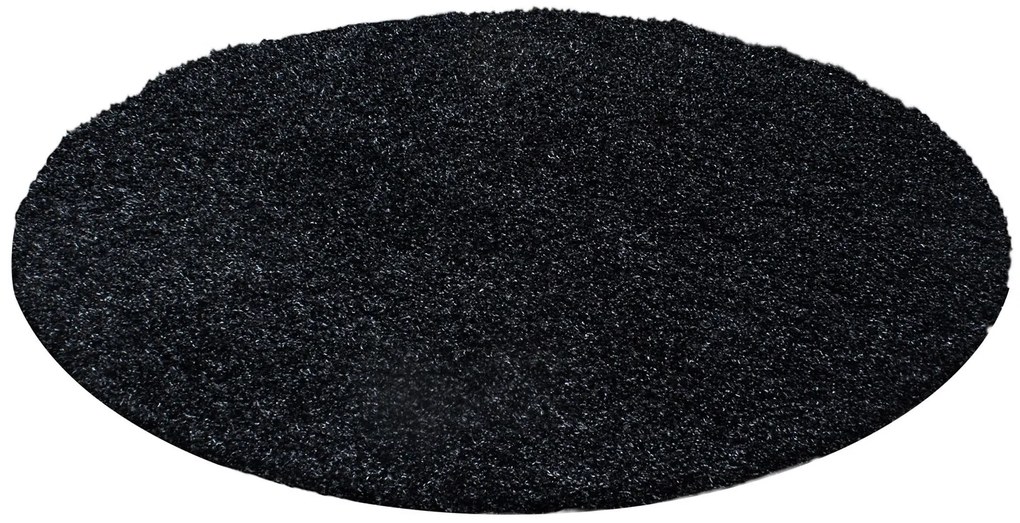 Ayyildiz Kusový koberec DREAM 4000, Okrúhly, Antracitová Rozmer koberca: 80 cm KRUH