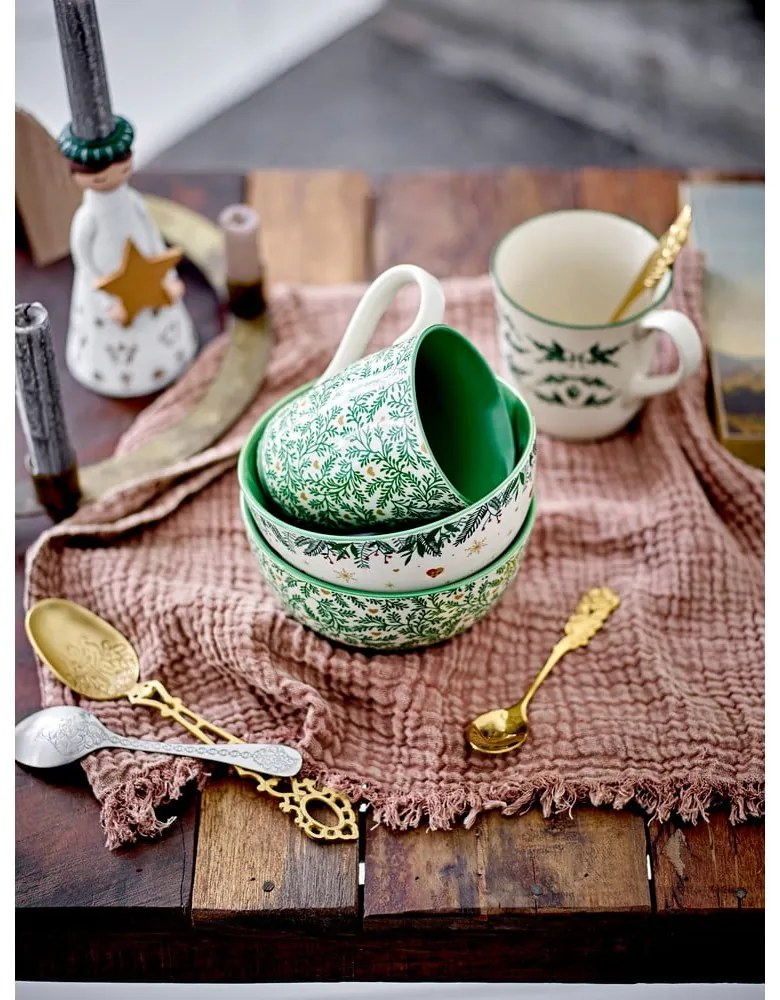 Polyresinové svietniky s vianočným motívom v súprave 4 ks Abba - Bloomingville