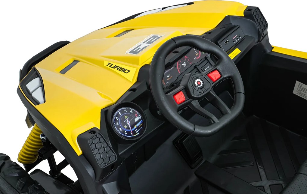 Ramiz Elektrická bugina TURBO 23 pre deti žltá