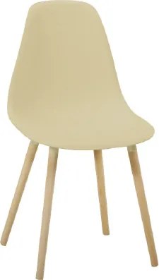 Židle, capuccino plast / buk, KALISA 0000204511 Tempo Kondela
