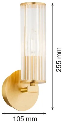 Argon 8497 - Nástenné svietidlo HAMPTON 1xE14/7W/230V zlatá