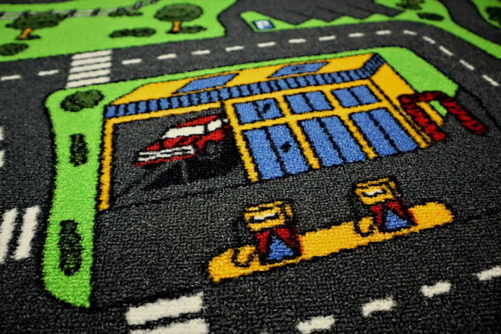 Vopi, Detský kusový koberec City life štvorec, 150x150, viacfarebná, detská izba