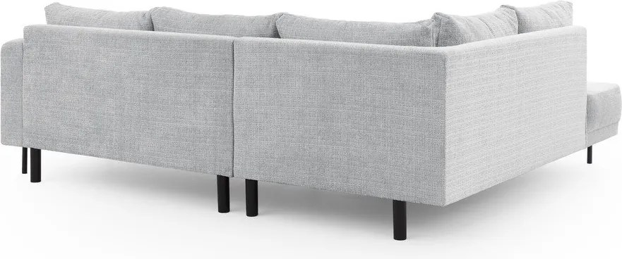 Svetlosivá ženilková rohová pohovka (ľavý roh/do L) Mauris – Ropez