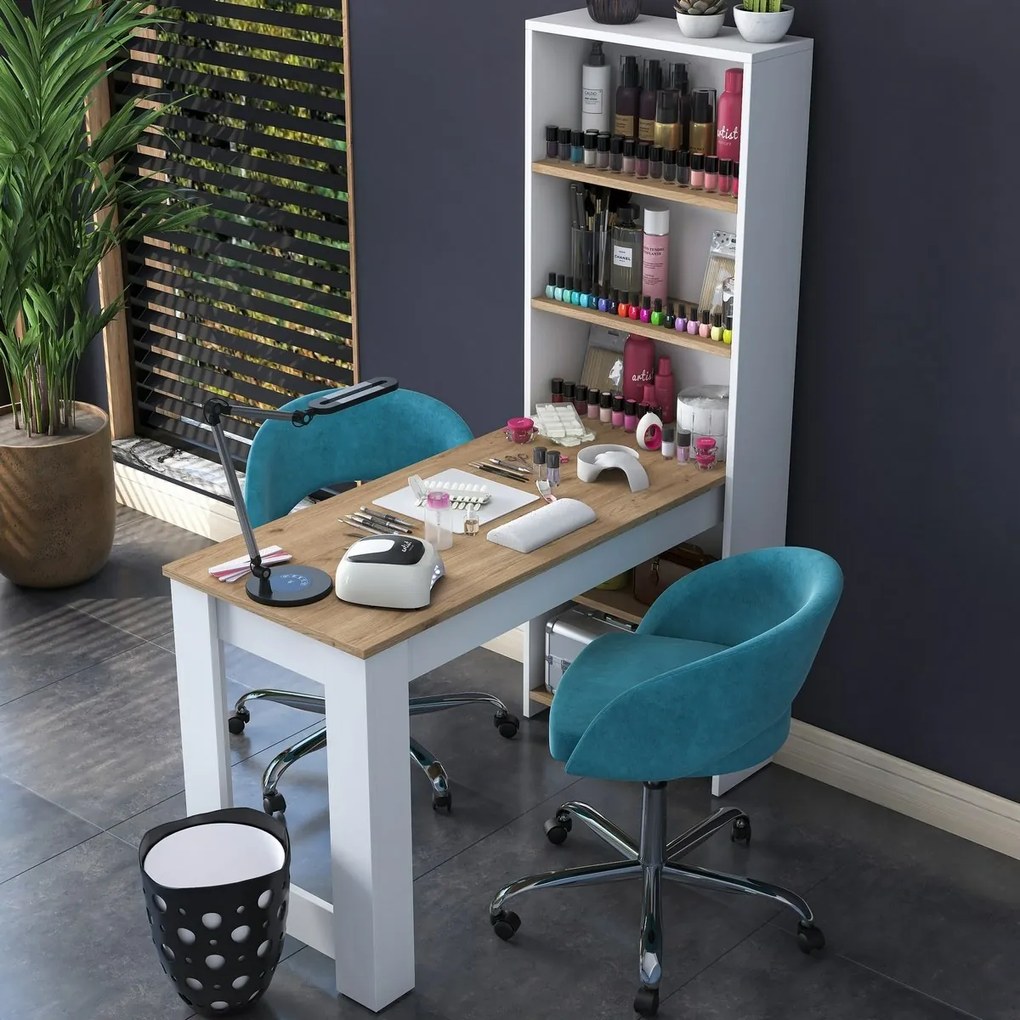 Toaletný stolík Milano White and Walnut
