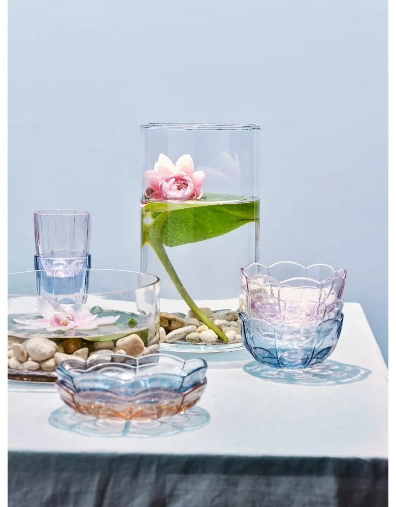 Svetlomodré dezertné sklenené taniere v súprave 2 ks ø 16 cm Lily - Holmegaard
