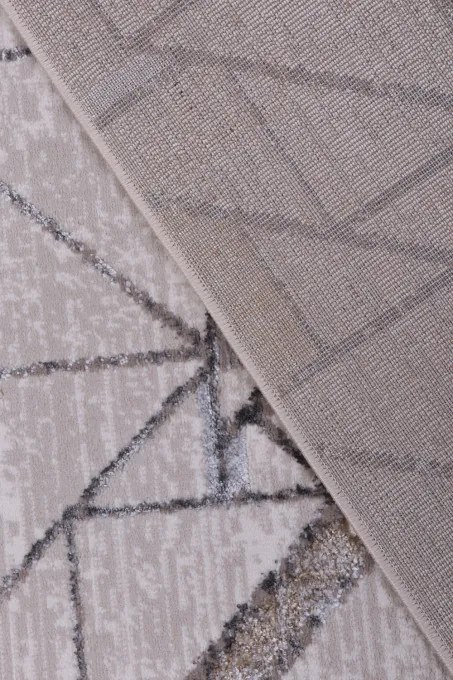 Koberec Safir 172 krémový / tmavohnedý