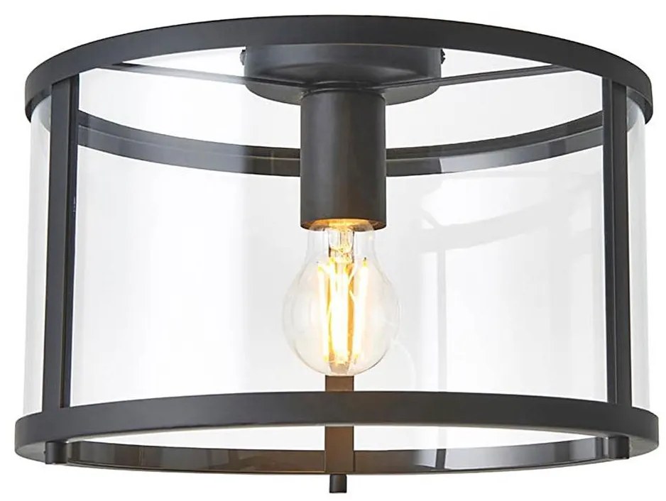 Endon 101540 - Stropné svietidlo HOPTON 1xE27/10W/230V čierna