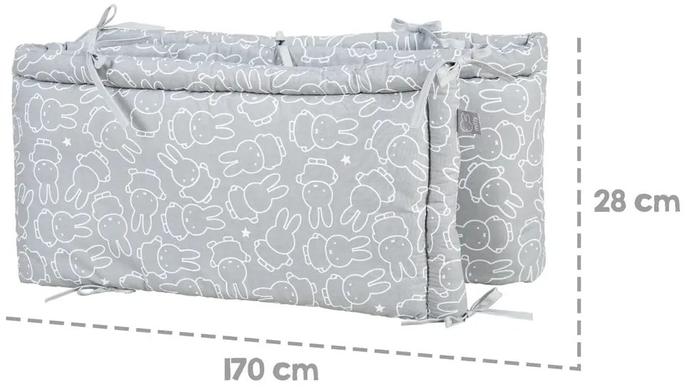 Mantinel do postieľky 170 cm Miffy – Roba