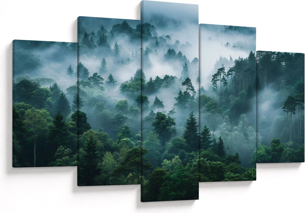 Obraz - Les v hmle (150x105 cm)