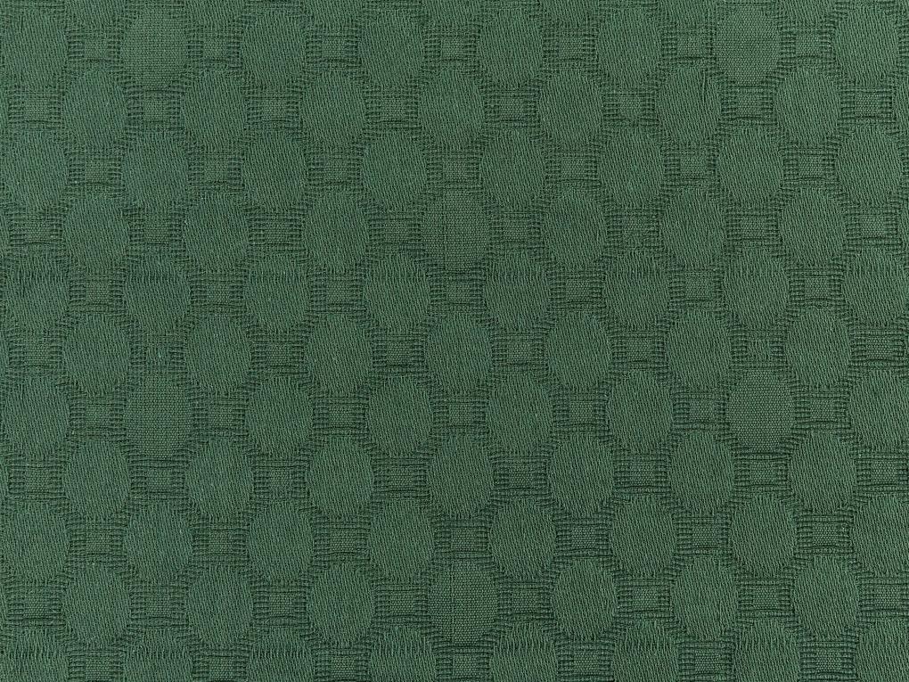 Bavlnená prikrývka 150 x 200 cm zelená LINDULA Beliani