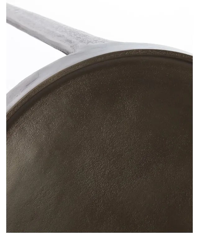 Kovový okrúhly odkladací stolík ø 43 cm Tobias – Light &amp; Living