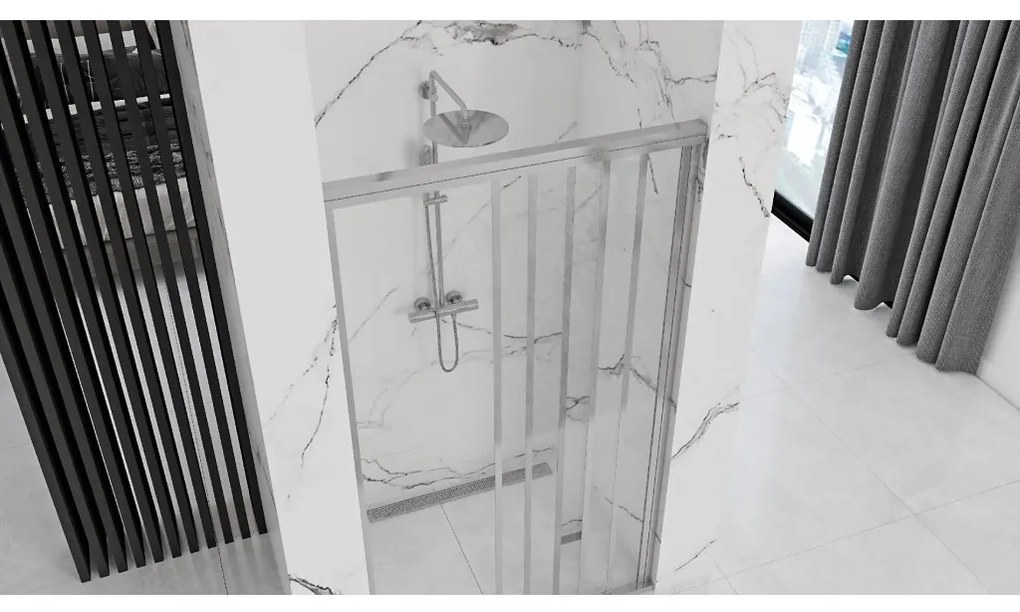 Rea - ALEX posuvné sprchové dvere 130 x 190 cm, chrómový profil, REA-K0923