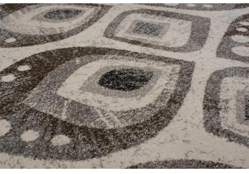 Kusový koberec Pávie pero sivý 120x170cm