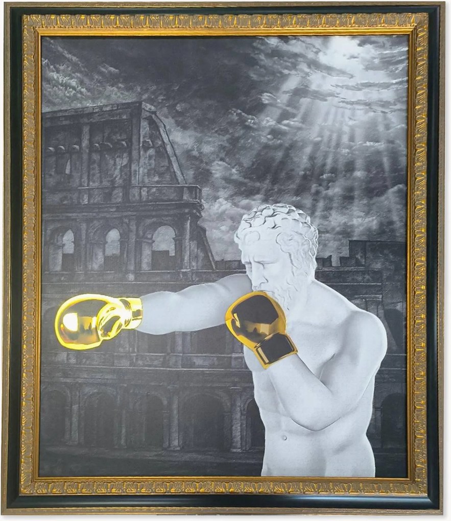 Nástenná dekorácia v ráme Golden Gladiator